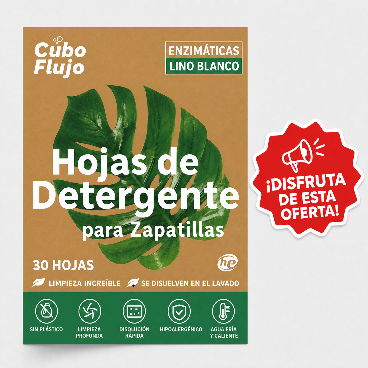 DETERGENTE PARA ZAPATILLAS- 30 BOLSITAS